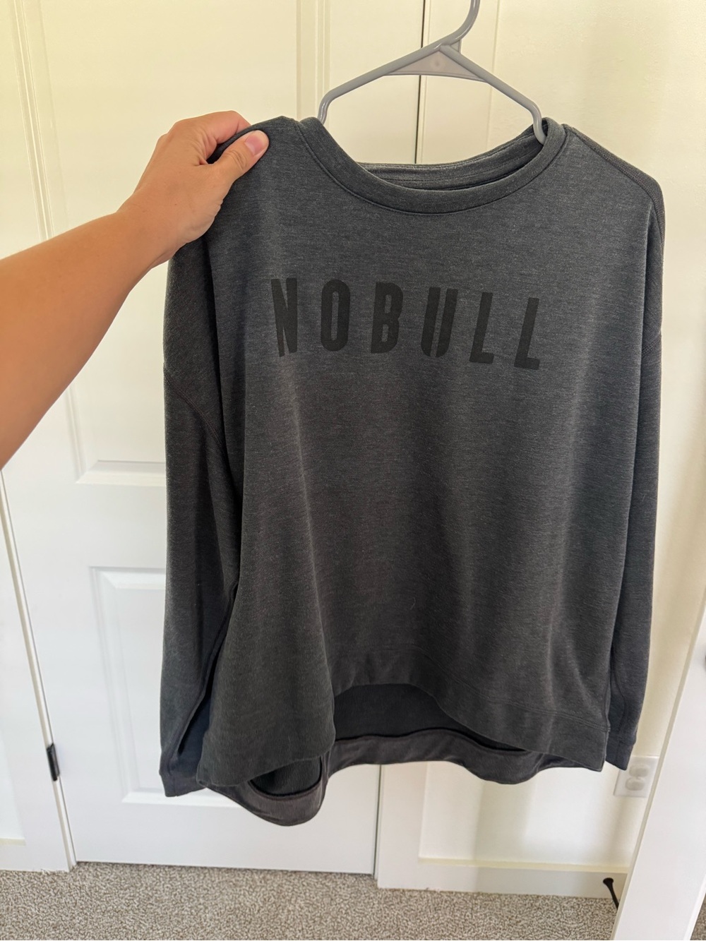 NOBULL Women's Dark Charcoal Crew Sweatshirt
